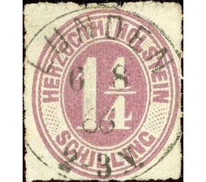 Numerals - Germany / Old German States / Schleswig Holstein & Lauenburg 1866