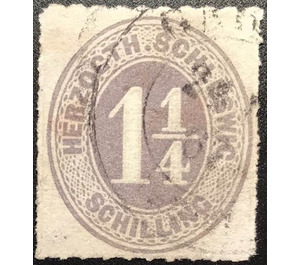 Numerals - Germany / Old German States / Schleswig Holstein & Lauenburg 1867