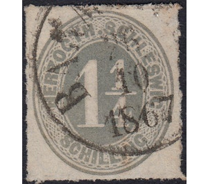 Numerals - Germany / Old German States / Schleswig Holstein & Lauenburg 1867