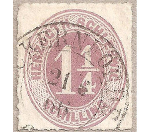 Numerals - Germany / Old German States / Schleswig Holstein & Lauenburg 1867