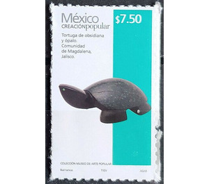 Obsidian and Opal Turtle (Self-Adhesive) - Central America / Mexico 2020