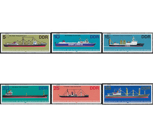 Ocean-going vessels  - Germany / German Democratic Republic 1982 Set