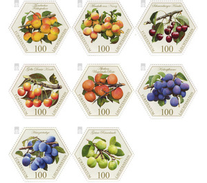 Old fruit varieties: Stone fruit  - Liechtenstein 2017 Set