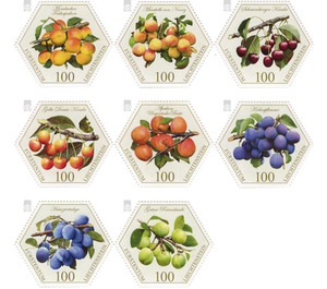 Old fruit varieties: Stone fruit  - Liechtenstein 2017 Set