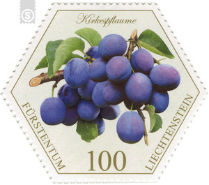Old fruits: stone fruits - Kirkespflaume  - Liechtenstein 2017 - 100 Rappen