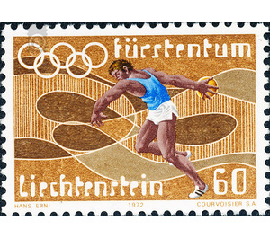 Olympic games  - Liechtenstein 1972 - 60 Rappen