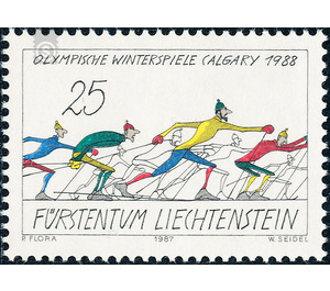 Olympic games  - Liechtenstein 1987 - 25 Rappen