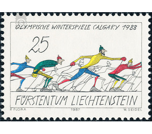 Olympic games  - Liechtenstein 1987 - 25 Rappen