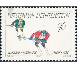 Olympic games  - Liechtenstein 1987 - 90 Rappen