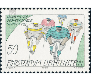 Olympic games  - Liechtenstein 1988 - 50 Rappen