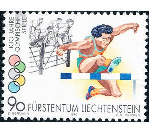 Olympic games  - Liechtenstein 1996 - 90 Rappen