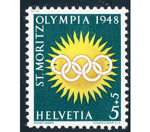 Olympic games  - Switzerland 1948 - 5 Rappen