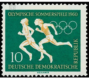 Olympic Summer and Winter Games, Rome and Squaw Valley  - Germany / German Democratic Republic 1960 - 10 Pfennig