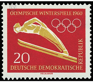 Olympic Summer and Winter Games, Rome and Squaw Valley  - Germany / German Democratic Republic 1960 - 20 Pfennig