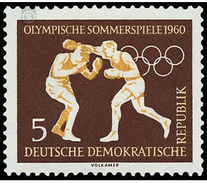 Olympic Summer and Winter Games, Rome and Squaw Valley  - Germany / German Democratic Republic 1960 - 5 Pfennig