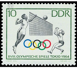 Olympic Summer Games, Tokio  - Germany / German Democratic Republic 1964 - 10 Pfennig