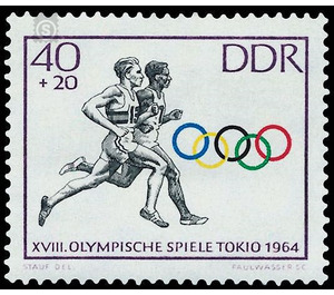 Olympic Summer Games, Tokio  - Germany / German Democratic Republic 1964 - 40 Pfennig