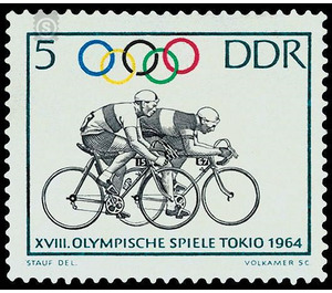 Olympic Summer Games, Tokio  - Germany / German Democratic Republic 1964 - 5 Pfennig