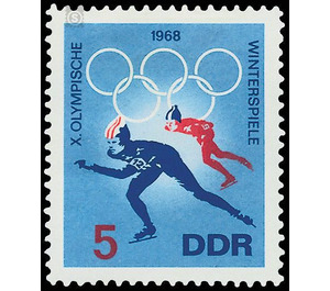 Olympic Winter Games, Grenoble  - Germany / German Democratic Republic 1968 - 5 Pfennig