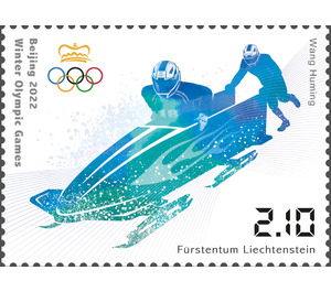 Olympische Winterspiele in Peking - Zweierbob  - Liechtenstein 2022 - 2.10 Swiss Franc