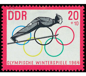 Olympische Winterspiele, Innsbruck: Skispringen   - Germany / German Democratic Republic 1963 - 20 Pfennig