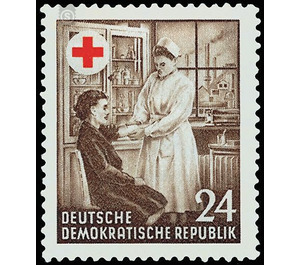 One year German Red Cross in GDR  - Germany / German Democratic Republic 1953 - 24 Pfennig