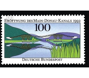 Opening of the Main-Danube Canal 1992  - Germany / Federal Republic of Germany 1992 - 100 Pfennig