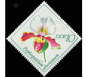 orchids  - Germany / German Democratic Republic 1968 - 10 Pfennig