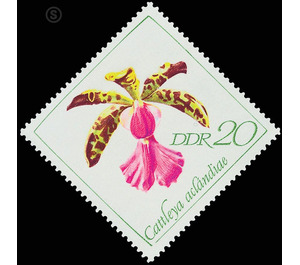orchids  - Germany / German Democratic Republic 1968 - 20 Pfennig