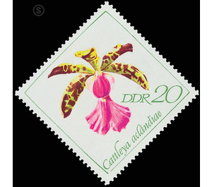 orchids  - Germany / German Democratic Republic 1968 - 20 Pfennig