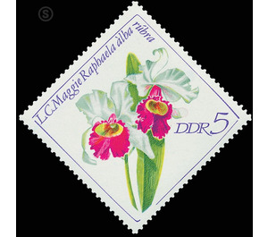 orchids  - Germany / German Democratic Republic 1968 - 5 Pfennig