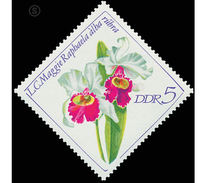 orchids  - Germany / German Democratic Republic 1968 - 5 Pfennig