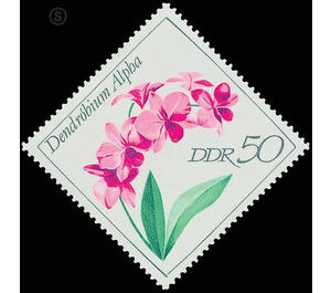 orchids  - Germany / German Democratic Republic 1968 - 50 Pfennig