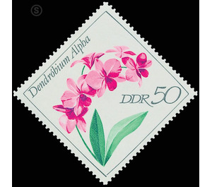 orchids  - Germany / German Democratic Republic 1968 - 50 Pfennig