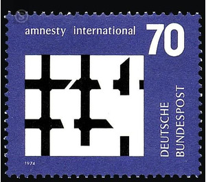 Organization Amnesty International  - Germany / Federal Republic of Germany 1974 - 70 Pfennig