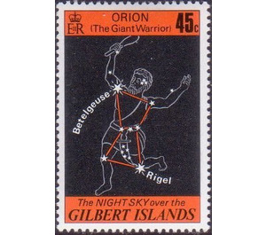 Orion with Betelgeuse and Rigel. - Micronesia / Gilbert Islands 1978 - 45