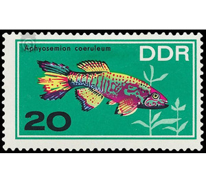 ornamental fish  - Germany / German Democratic Republic 1966 - 20 Pfennig