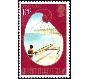 Outrigger canoe - Micronesia / Gilbert and Ellice Islands 1973 - 10