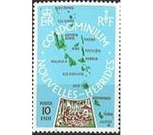 Overall Map of the New Hebrides - Melanesia / New Hebrides 1978 - 10
