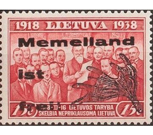 overprint-20 years Lithuania - Germany / Old German States / Memel Territory 1939 - 15