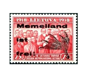 overprint-20 years Lithuania - Germany / Old German States / Memel Territory 1939 - 15