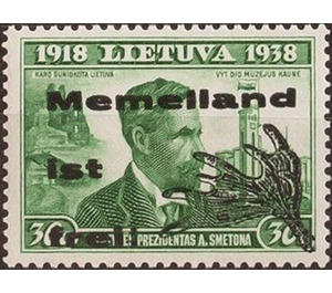 overprint-20 years Lithuania - Germany / Old German States / Memel Territory 1939 - 30