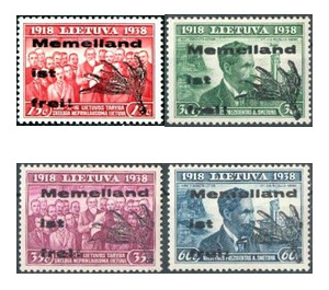 overprint-20 years Lithuania - Germany / Old German States / Memel Territory 1939 Set