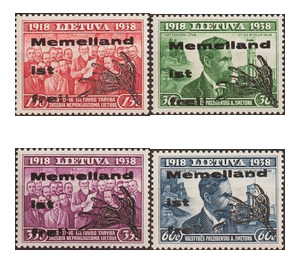 overprint-20 years Lithuania - Germany / Old German States / Memel Territory 1939 Set