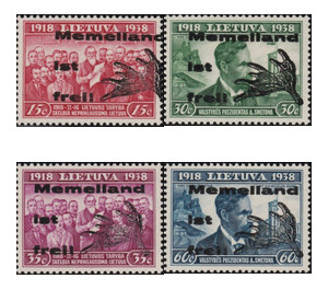 overprint-20 years Lithuania - Germany / Old German States / Memel Territory 1939 Set