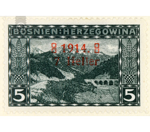 overprint  - Austria / k.u.k. monarchy / Bosnia Herzegovina 1914 - 7 Heller