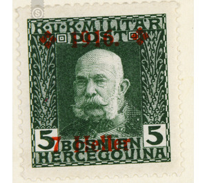 overprint  - Austria / k.u.k. monarchy / Bosnia Herzegovina 1916 - 7 Heller
