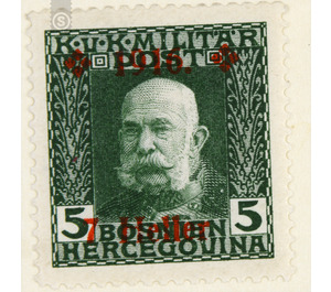 overprint  - Austria / k.u.k. monarchy / Bosnia Herzegovina 1916 - 7 Heller