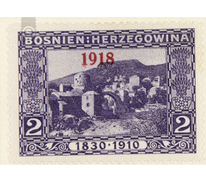 overprint  - Austria / k.u.k. monarchy / Bosnia Herzegovina 1918 - 2 Heller