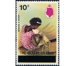 Overprint Basket weaving - Micronesia / Gilbert Islands 1976 - 10